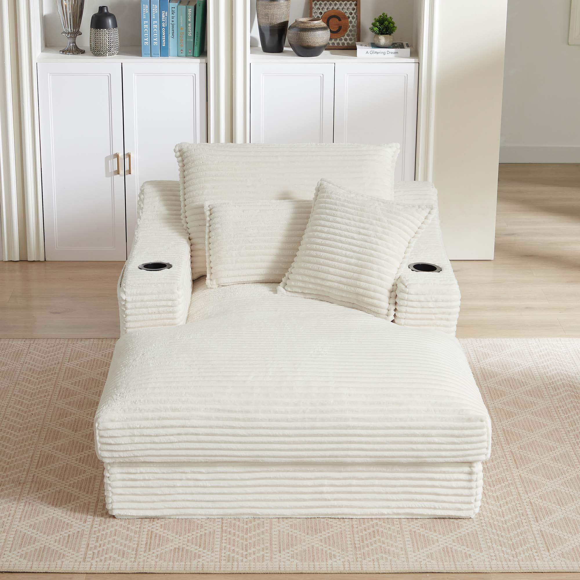 ソファ Upholstered Chaise Lounge, Comfy Linen Single Sofa Chair, Living