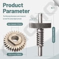 thumbnail image 2 of 9706529 W11086780 9709231 Wp9709231 Engranaje De Gusano - Por Ohoho - Compatible Con Piezas De Repuesto De Batidora De Pie Whirlpool/Kitchenaid 5Qt Y 6Qt - Con Anillo De Presión Y Grasa De 1.8 Oz Y Ro, 2 of 5
