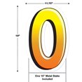 thumbnail image 2 of Beistle 53857-O Plastic O Yard Sign - Pack of 3, 2 of 6