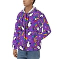 thumbnail image 3 of Honeii Rainbow Lgbt Penguin Print Hoodies for Men, Pullover & Full Zip, Breathable Zip up Hoodie, Sweatshirt-XX-Large, 3 of 5