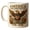 White-A, variant on 250-th Anniversaries Coffee Mug 11 oz, Patriotic Eagle Liberty Bell White House Design, Ceramic Cup for American History Buffs