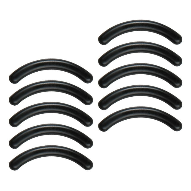 Bunblic 10 Pieces Silicone Eyelash Curler Refills Curler Replacement Refills Soft Durable for Standard Curlers Cosmetic Accessory Black