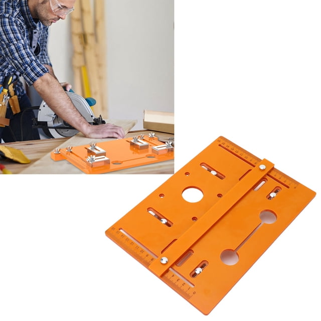Placa base de la mácina de Corte de Carpintería, Buena Compatibilidad Fuerte Bancos de Carpintería Placa de Flip Enrutador Diseño Ergonímico para Bricolajeje