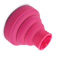 thumbnail image 1 of Silicone Collapsible Hair Dryer Diffuser Travel Portable Folding Blow Dryer Diffuser Attachment Rose Red, 1 of 5