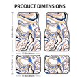 thumbnail image 2 of LAKIMCT Liquid Marble Print Car Mats, Neoprene Front Rear Floor Mats for Cars, Waterproof Anti-Slip Car Floor Mats Full Set, Universal(4 Pcs), 2 of 6