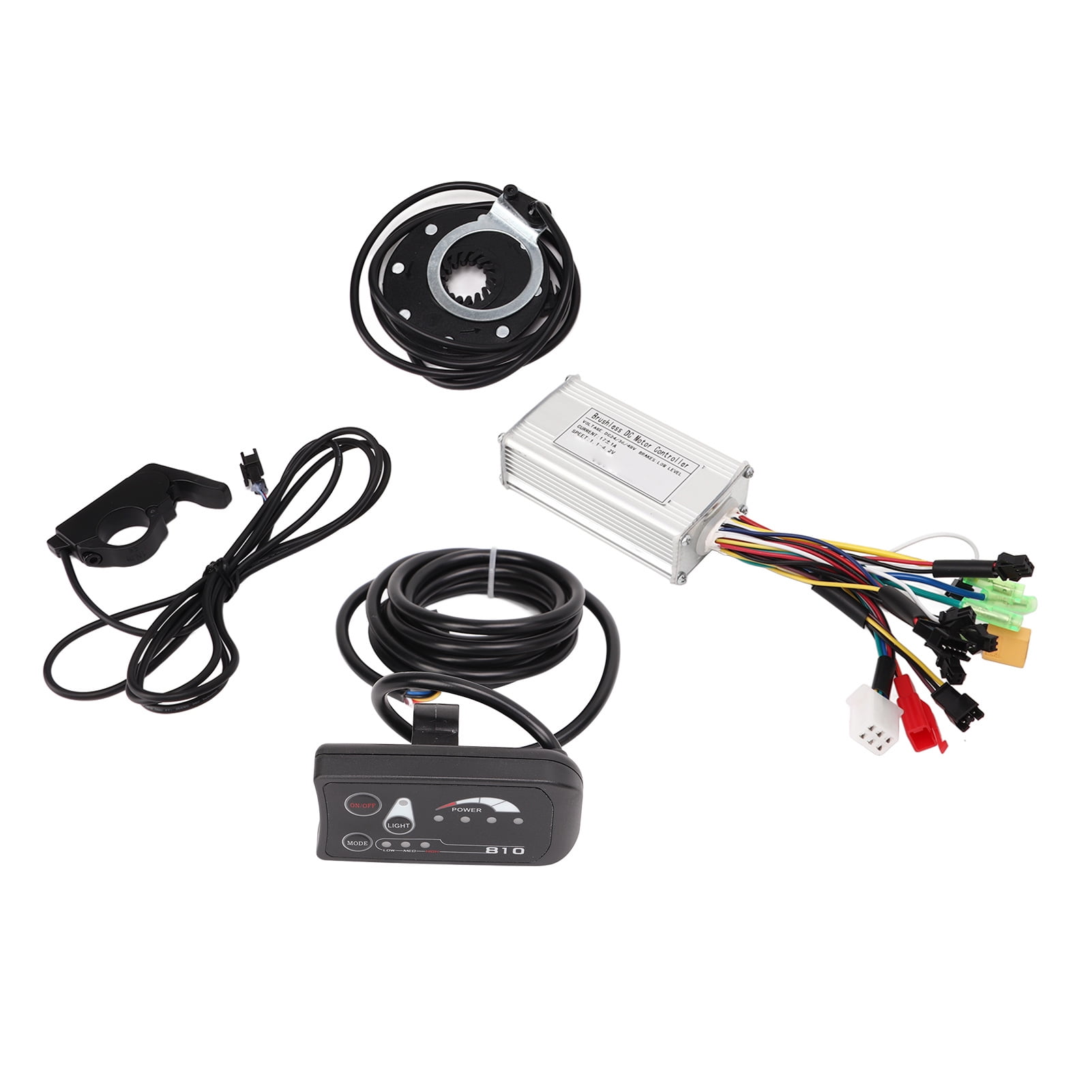 Electric Motor Controller, Sine Wave 3 Mode 24V 36V 48V Electric Bike Conversion Controller Kit