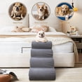 thumbnail image 4 of Escalera para mascotas PAWSCRAT de 4 peldaños, 50 cm de alto, espuma suave gris, 4 of 9