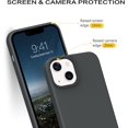 thumbnail image 3 of iPhone 13 Case,Phone Case for iPhone 13,Slim Fit Liquid Silicone Soft Gel Rubber Lightweight Microfiber Lining Shockproof Anti-Scratch Protective Phone Cover for iPhone 13 6.1'' 2021,Deep Grey, 3 of 17