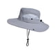 thumbnail image 2 of Gorra con visera y protección solar (1 unidad), transpirable, unisex, de poliéster, ideal para senderismo, pesca y protección solar (azul claro)., 2 of 9