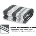 thumbnail image 4 of Twister.CK Outdoor Rug 8' x 10' Waterproof Patio Rug, Reversible Plastic Outside Carpet Storage Bag, for RV Camping Deck Balcony Porch, Gray & White, 4 of 8