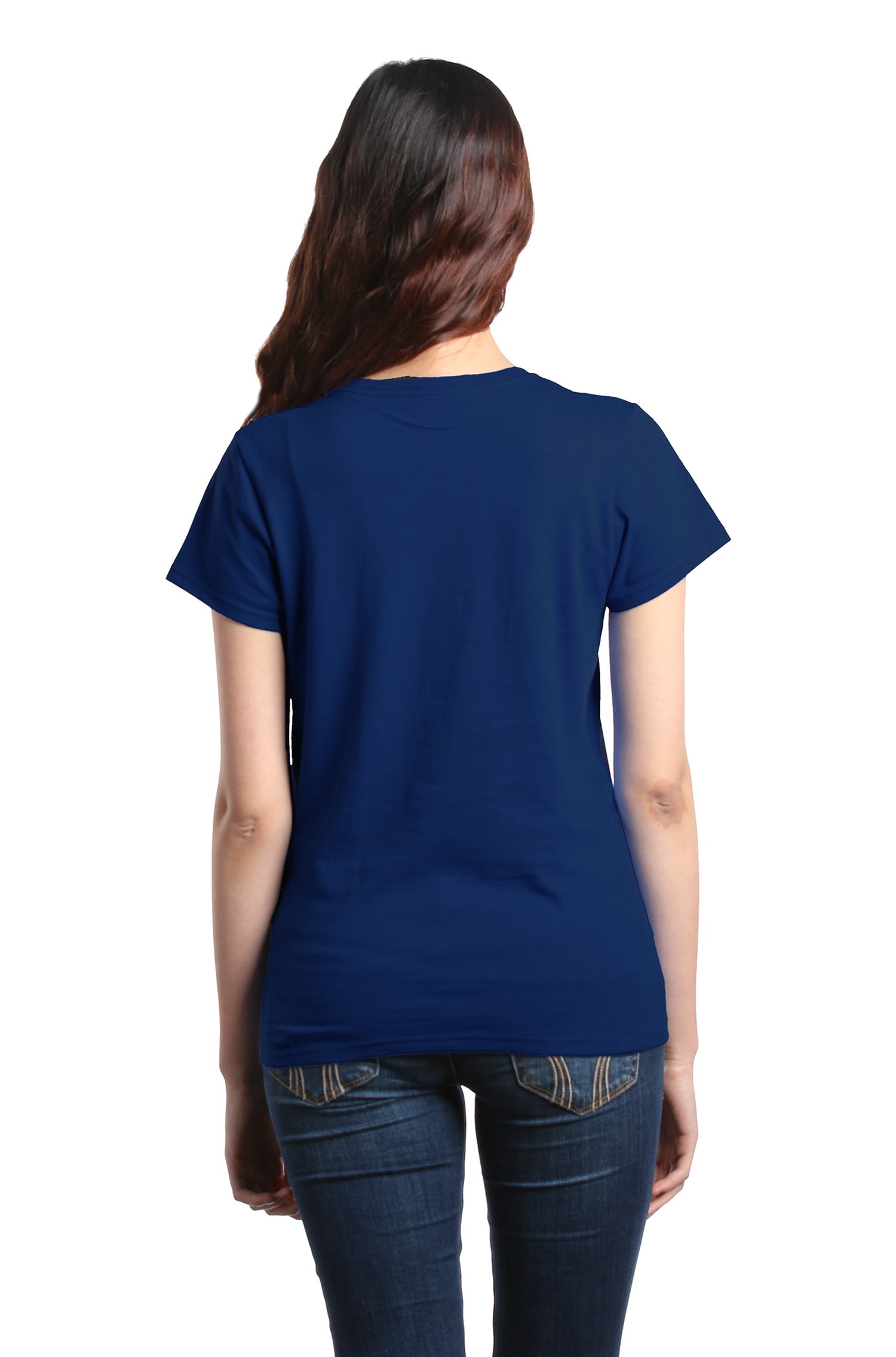 Shop4Ever Women's It's OK to Be Different Autism Awareness Giraffe Graphic T-Shirt Small Navy