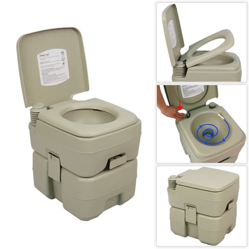 Palm Springs 5 Gallon Plastic Portable Flushing Toilet Camping