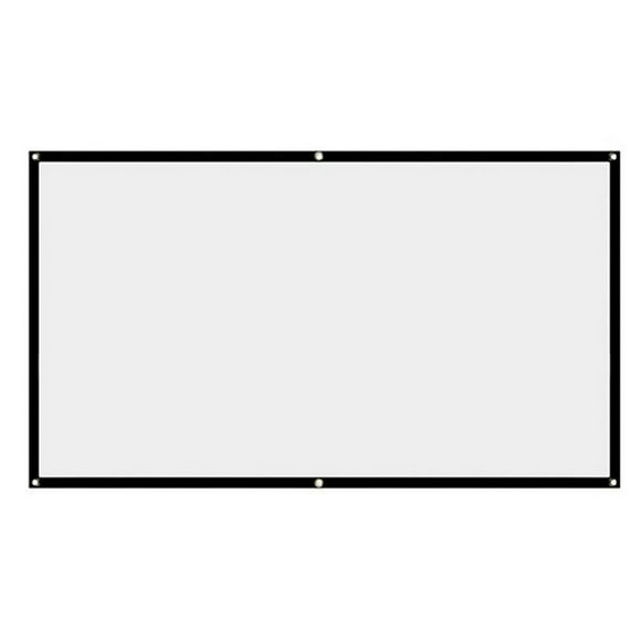 MesaSe Écran de Projecteur 120 Pouces pour Maison Extérieur Bureau Cinéma Haute Définition Pliable Anti-Froissement Rideau Souple 16 9