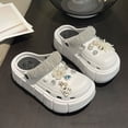 thumbnail image 3 of Sandalias elegantes para mujer, zuecos a la moda, toboganes de playa y calle, zapatillas que aumentan la altura, novedad de 2023, 3 of 4