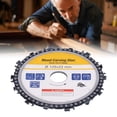 thumbnail image 3 of Khall  14 Teeth Saw Wheel,5in Circular Chain Saw Blade 14 Teeth Wood Carving Grinding Wheel Angle Grinder Accessories,Circular Chain Blade Plate, 3 of 8