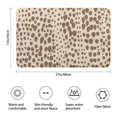 thumbnail image 3 of Beige and Brown Of Leopard Print Bathroom Rugs Mat,Non Slip Microfiber Bathroom Rug,Rubber Backing,Soft Bathroom Mats for Bathroom Floor,Tub and Shower,17x27in(43x68cm), 3 of 5