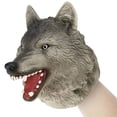 thumbnail image 1 of Marioneta de mano Gemini&Genius Animal de goma blanda para niños Wolf, 1 of 6
