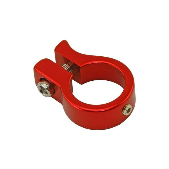 Bike Alloy Seatpost Clamp Outer Diameter 25.4mm 322 Red.
