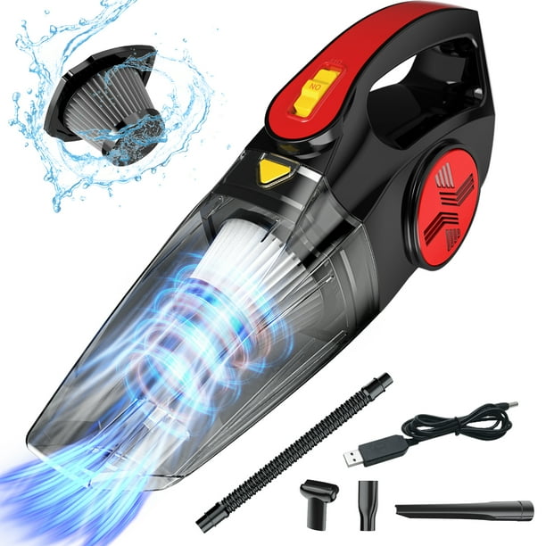 iFanze Portable Cordless Vacuum, 7KPA Powerful Cyclonic Suction Mini Car Vacuum Cleaner, 120W