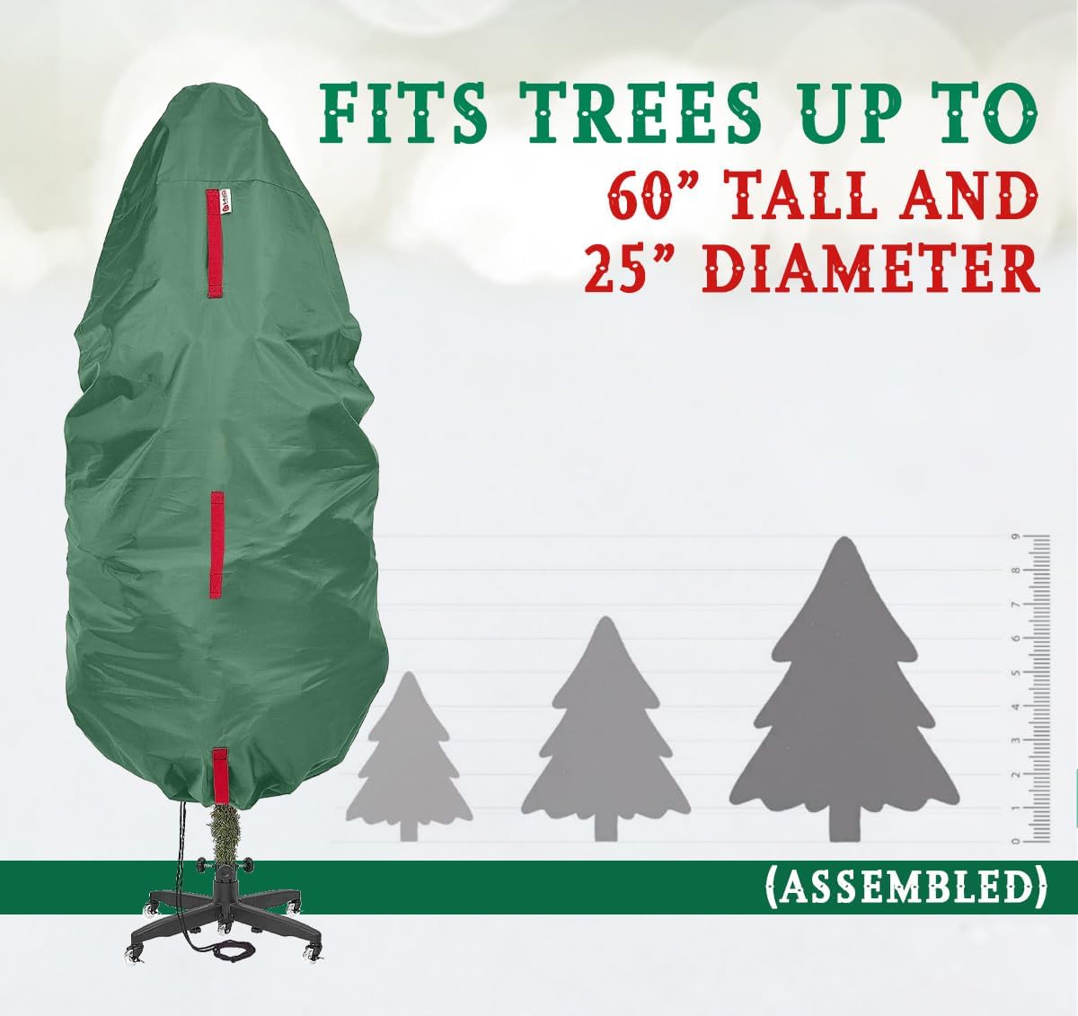 Hold N' Storage Upright Christmas Tree Storage Bag Green photo 8