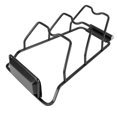 thumbnail image 4 of Black Wall Mounted Pot Lid Organizer, 3-Tier Kitchen Storage Rack with Drip Tray, Aluminum Cutting, 4 of 7