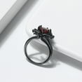 thumbnail image 5 of Dragon Ring for Women Solitaire Cz Black Gothic Engagement Ring Ginger Lyne Collection, 5 of 7