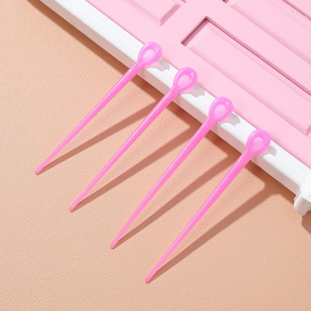 WRITWAA 2 Packs 180Pcs Plastic Perming Tools Long Strip for Women Girls Hair Styling Aid Random Color