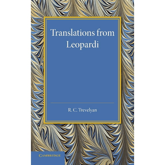 Translations from Leopardi, (Paperback)