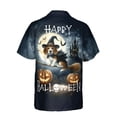thumbnail image 2 of Happy Halloween Beagle Witch Pumpkins Bats Hawaiian Shirt Breathable Summer Unisex Merch Beagles Dog Lover Gifts Idea - 13012, 2 of 6