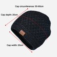 thumbnail image 6 of sunsanly Women Hat Knitted Thick with Ponytail Hole Solid Color Keep Warm Beanie Elastic Ear Protection Outdoor Camping Travel Skating Headwear, 6 of 8