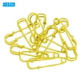 thumbnail image 3 of Uxcell Safety Pins 1.57 Inch Large Metal Sewing Pins Yellow 12Pcs, 3 of 5