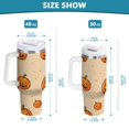 thumbnail image 6 of Yayeee 30oz Stainless Steel Tumbler with Straw and Handle Double-Wall Insulated Travel Water Bottle, Halloween Pumpkins Pattern, 6 of 8