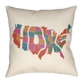 thumbnail image 2 of Artistic Weavers LOTA1424-1818 Lolita Square Pillow, Poppy Red & Hot Pink - 18 x 18 ft., 2 of 3