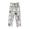 thumbnail image 4 of Big Hero 6 Baymax Pajama Pants Drawstring Elastic Waistband Loungewear Comfy Separate Bottoms Sleep PJ Pants for Men Women Small, 4 of 10