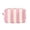 Pink, variant on Striped Cosmetic Bag,Zippered Makeup Organizer Pouch,Red Soft Polyester Portable Storage Case for Makeup Brushes Toiletries Travel Gym Daily Use
