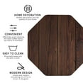 thumbnail image 3 of Honeii Vintage Wood print Leather Coaster Set of 4, ideal for safeguarding your furniture from drinks spills and effortless cleanup-Octagon, 3 of 6