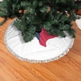 thumbnail image 2 of Texas Flag Map Christmas Tree Skirts with Tassel Decorations Indoor Outdoor for Holiday Party Home Decor 30", 2 of 6