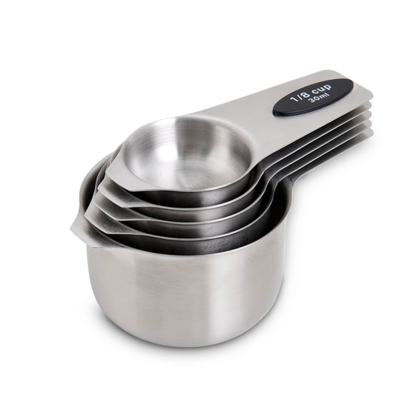 Mrs. Anderson's Baking Magnetic Measuring Cups, High-Quality 18/8 Stainless Steel, 5-Piece Set
