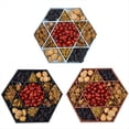 thumbnail image 5 of Bandeja de Madera con Forma de Estrella Hexagonal para Amigos, Caja de Almacenamiento de Platos de Frutas, Adornos Decorativos y Manualidades, Color Marrón, 5 of 5