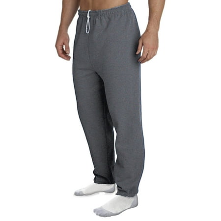 Gildan Men's Heavy Blend Elastic Bottom Pocketed Sweatpant, Up to (Best Sweatpants For Tall Skinny Guys)