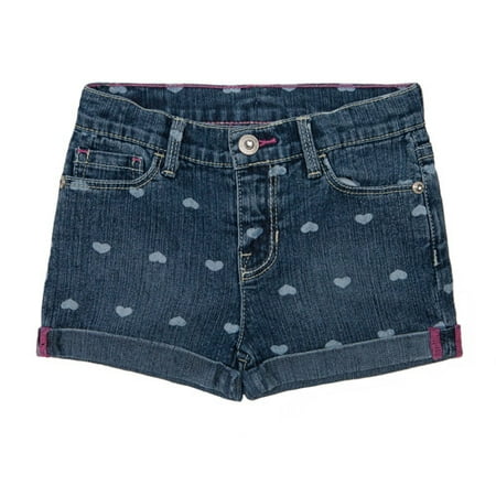 Jordache Baby Toddler Girl 5 Pocket Denim Roll Cuff Shorts