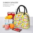 thumbnail image 5 of Salouo Avocado And Pineapple for Insulated Lunch Bag for Women/Men - Leakproof Cooler Tote Bag Organizer - Reusable Lunch Box for Office Picnic Hiking Beach-One Size, 5 of 6