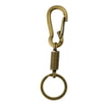 thumbnail image 6 of GARENDE 6xKeychain Carabiner Buckles Spring Snap Hooks Swivel Key Holder Clip Gold, 6 of 7