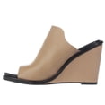 thumbnail image 4 of Womens French Connection Pandra Peep-Toe Wedge Mules - Almost Nude, 4 of 6