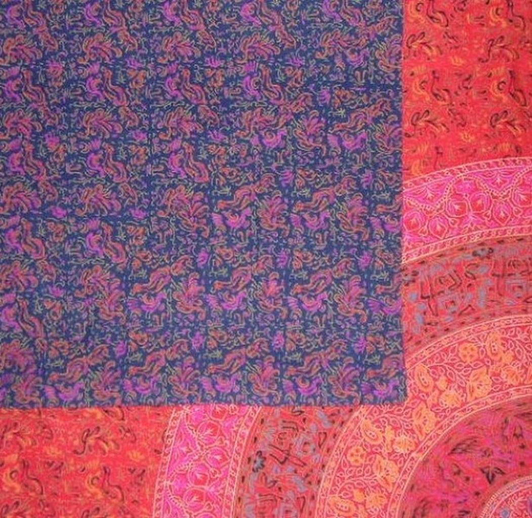 Sanganeer Block Print Reversible Duvet Cover Cotton 106" x 96" Fits Queen-King Multi Color