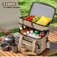 thumbnail image 4 of YTAKY Cooler Bag,16L Tactical Tackle Box, Wet Dry Separation Insulated Leakproof Expandable Lunch Cooler with Molle Multi Pockets Detachable Strap for Fishing Camping Work, 4 of 9