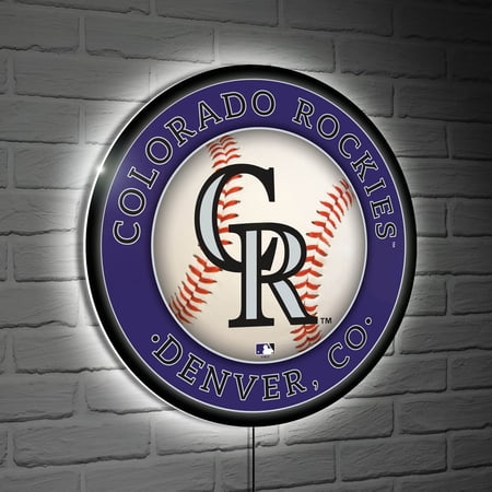 Colorado Rockies LED XL Round Wall D-cor