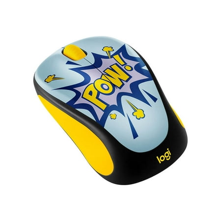 Logitech - Design Collection Limited Edition Wireless 3-button Ambidextrous Mouse with Colorful Designs - POW
