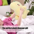 thumbnail image 3 of Cartoon Dinosaur Plush Stuffed Animal Toys, Cute Soft Plush Animal Dolls, Home Room Sofa Decor, Birthday Classroom Gifts for Kids Girls Boys Yellow 25cm / 9.8in, 3 of 9