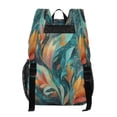 thumbnail image 3 of PVC Transparent Backpacks Clear Backpack for Travel and Outings Abstract Leaves, 3 of 7